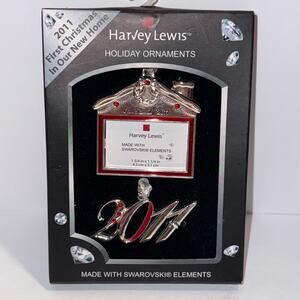 Harvey Lewis First Christmas In Our New Home 2011 Ornament Swarovski Elements